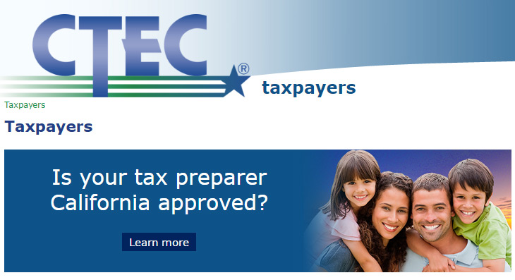 CTEC California Approved Tax Preparer in Chula Vista