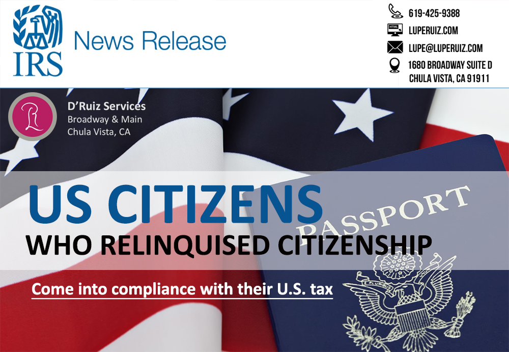 relinquish U.S. citizenship